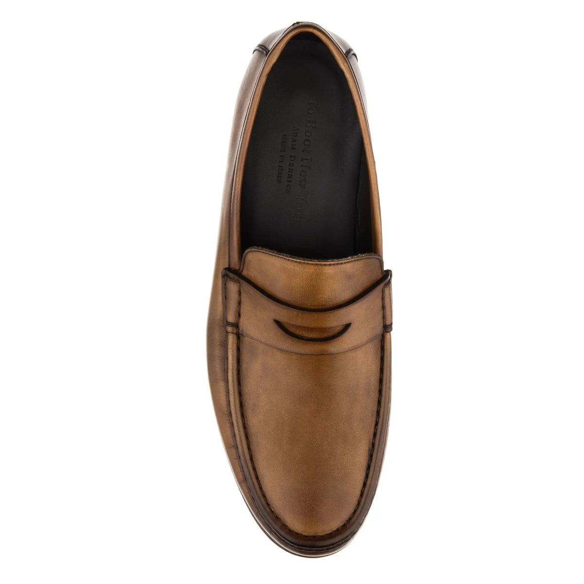 To Boot New York Clapton Medium Tan Calf Penny Loafer