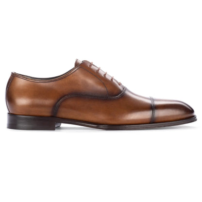 To Boot New York Frankie Tobacco Calf Leather Cap Toe Balmoral