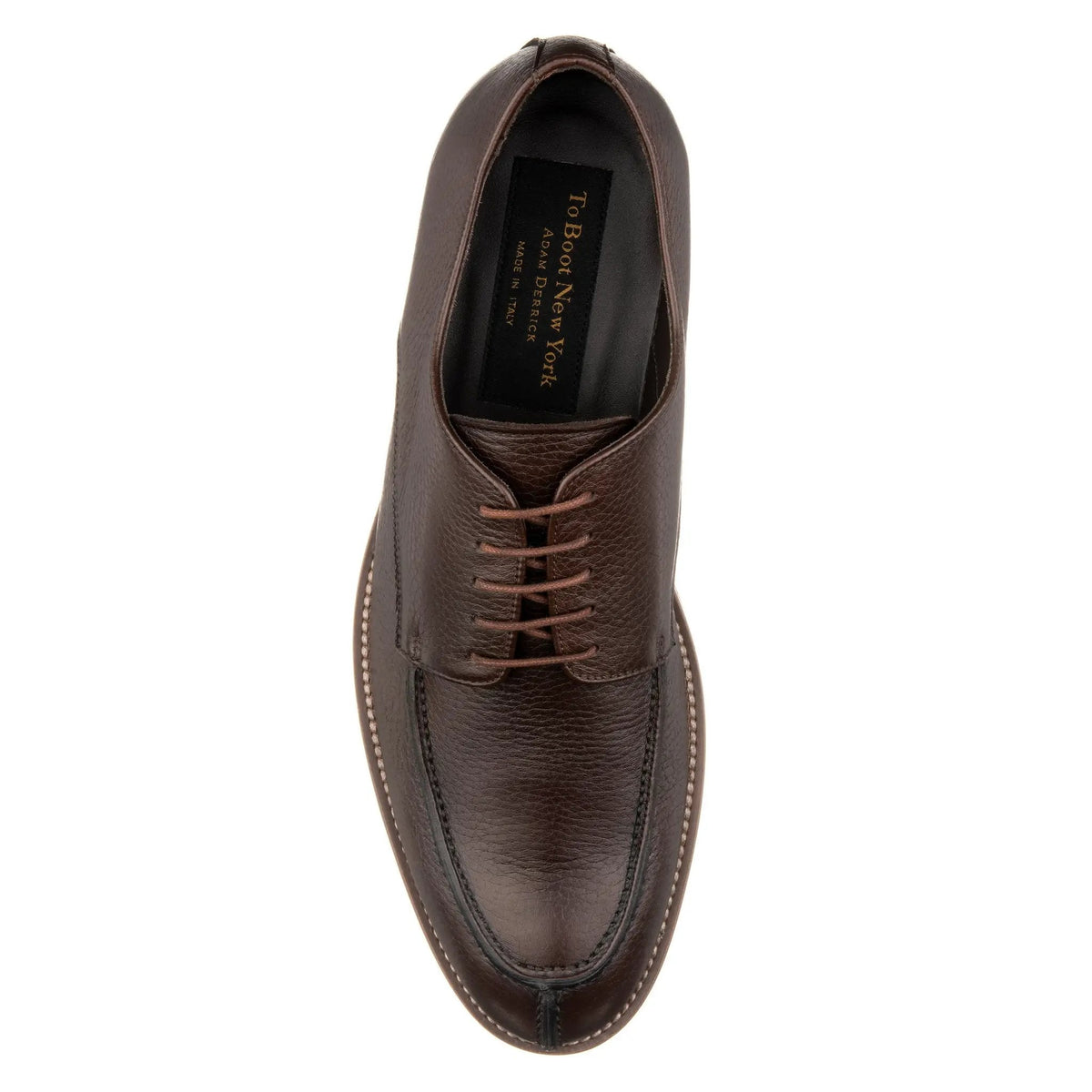 To Boot New York Stevie Brown Deerskin Lace-Up Derby