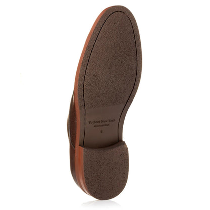 To Boot New York Stevie Brown Deerskin Lace-Up Derby