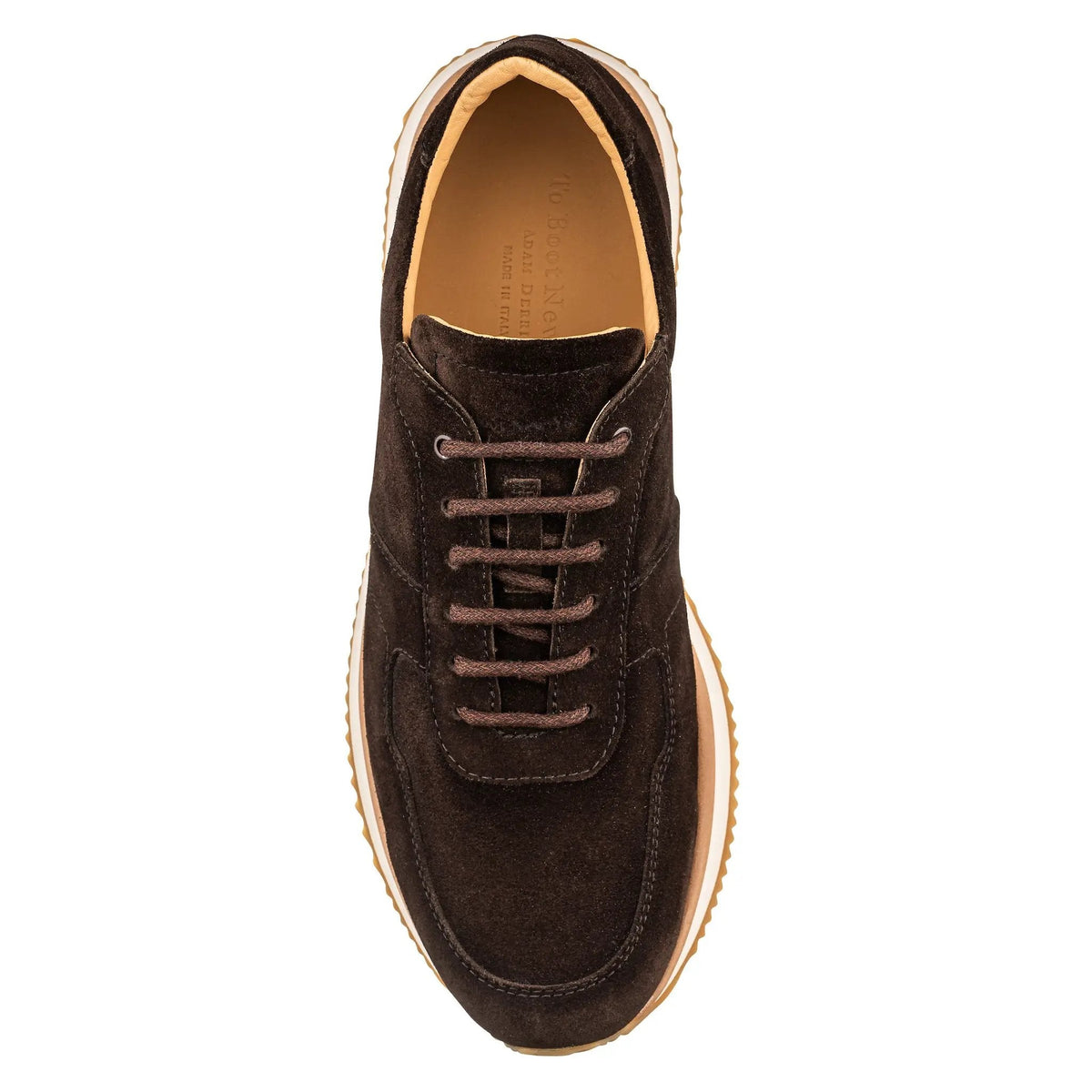 To Boot New York Fanning Dark Brown Suede Sneaker