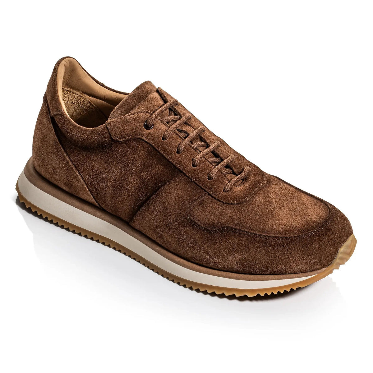 To Boot New York Fanning Mid Brown Suede Sneaker