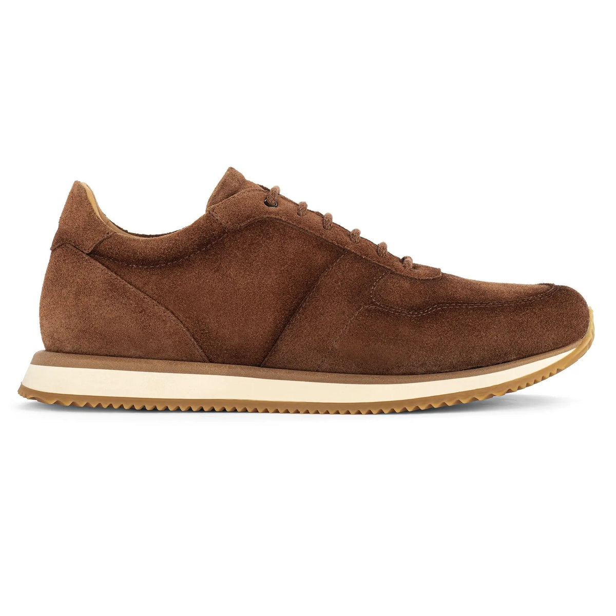 To Boot New York Fanning Mid Brown Suede Sneaker