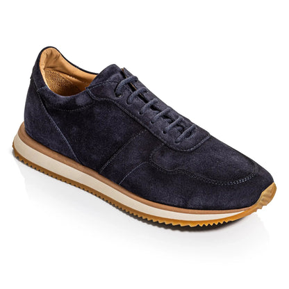 To Boot New York Fanning Navy Blue Suede Sneaker