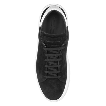To Boot New York Mathis Black/White Suede Sneaker