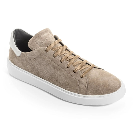 To Boot New York Mathis Taupe/White Suede Sneaker