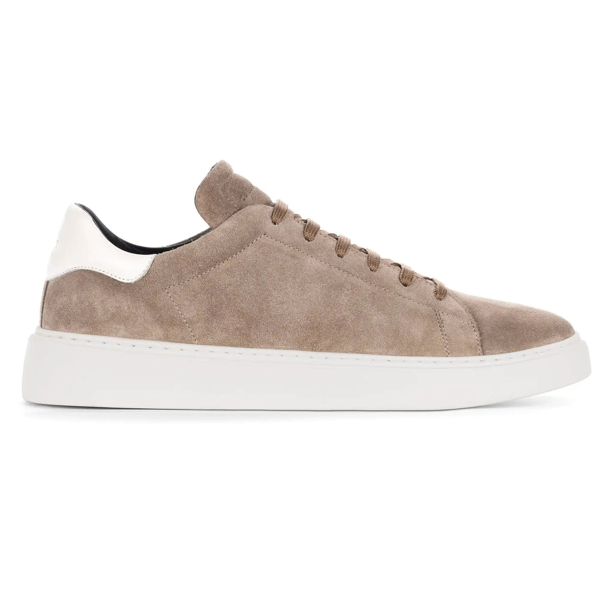 To Boot New York Mathis Taupe/White Suede Sneaker