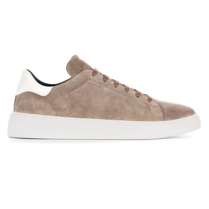 To Boot New York Mathis Taupe/White Suede Sneaker