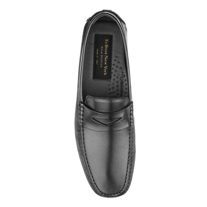 To Boot New York Palo Alto Black Penny Driving Loafer