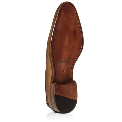 To Boot New York Maurizio Medium Tan Calf Tassel Loafer