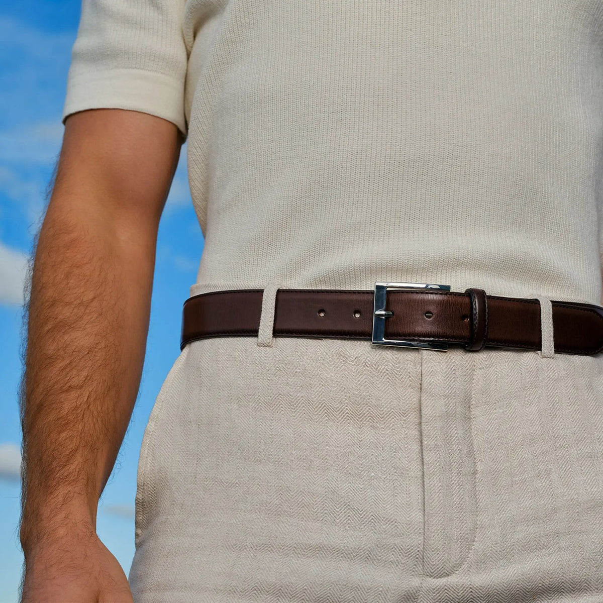 To Boot New York Dark Brown Calf Belt