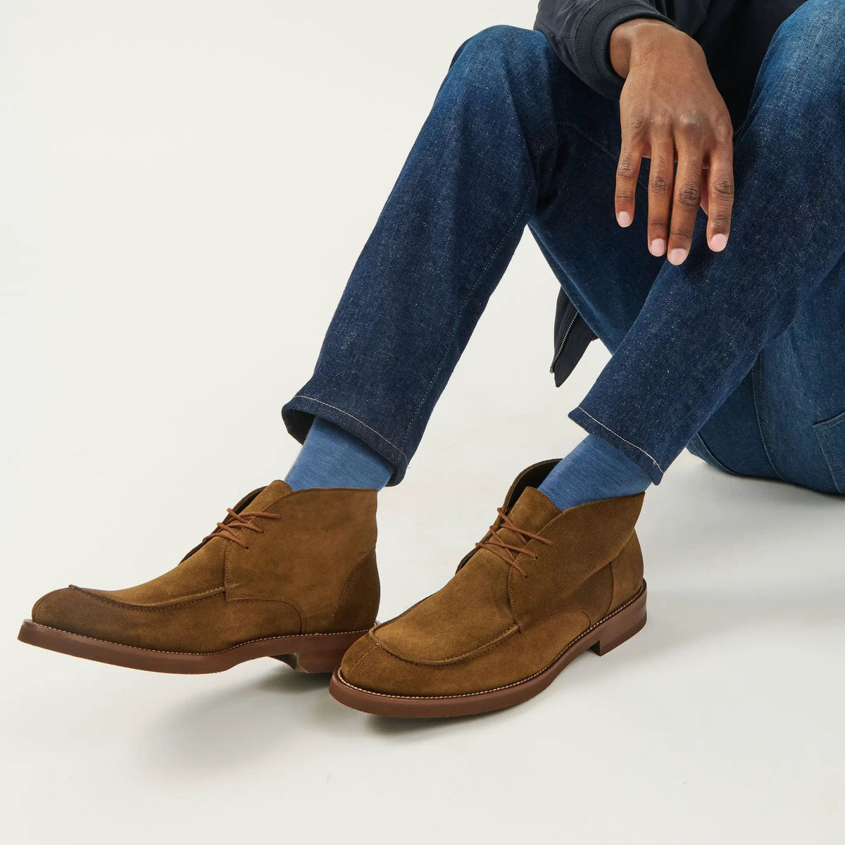 To Boot New York Parker Mid Brown Suede Lace Chukka Boot