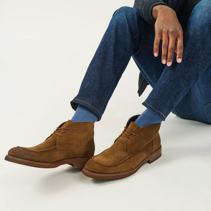 To Boot New York Parker Mid Brown Suede Lace Chukka Boot