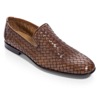 To Boot New York Foley Cognac Hand Woven Intrecciato Slip-On