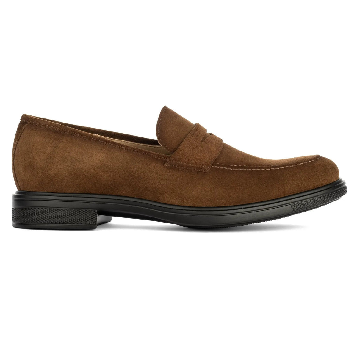 To Boot New York Joey Water-Repellent Mid Brown Suede Penny Loafer