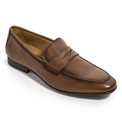To Boot New York Keats Cognac Calf Slip-on Penny Loafer