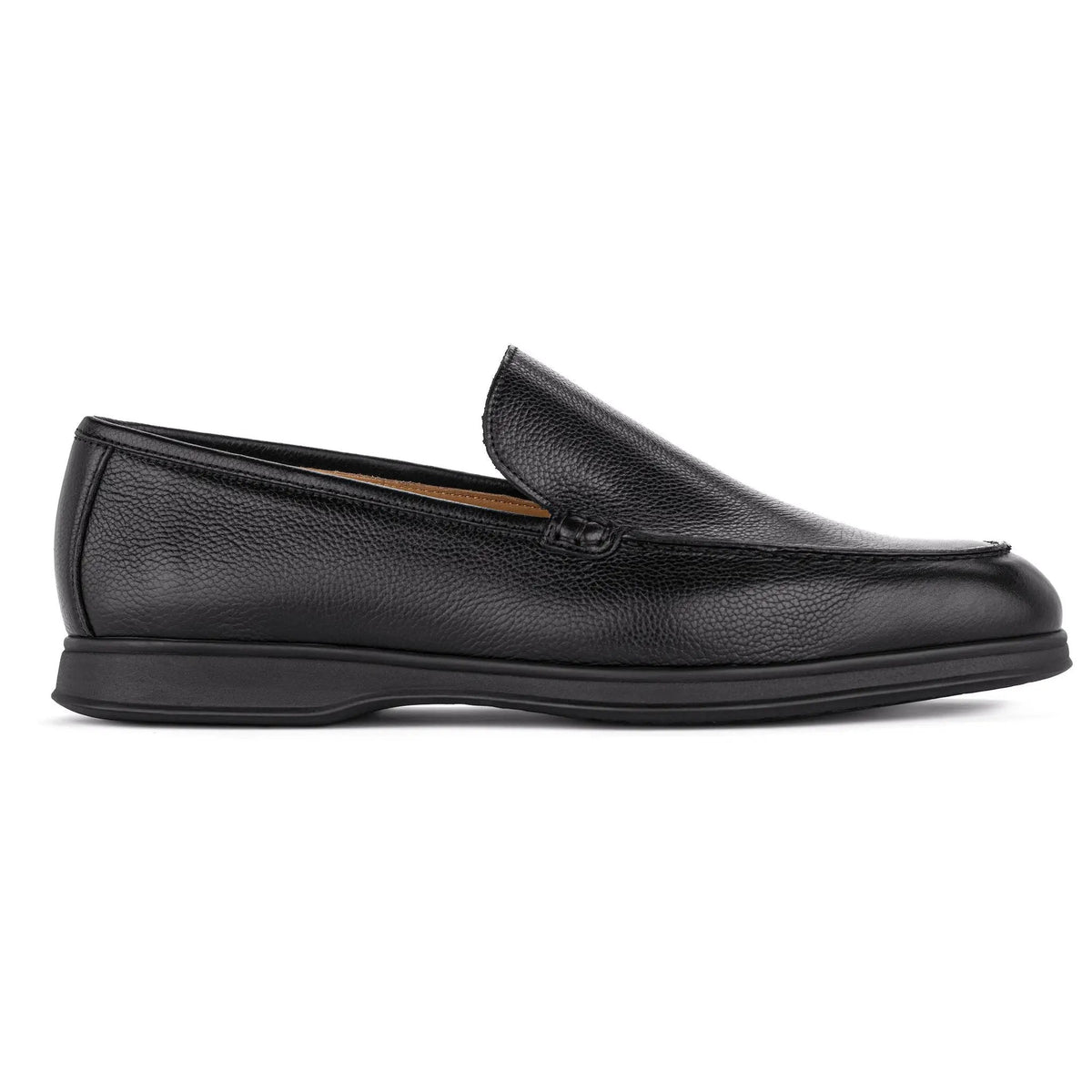 To Boot New York Kendall Black Pebble Grain Luxury Casual Loafer