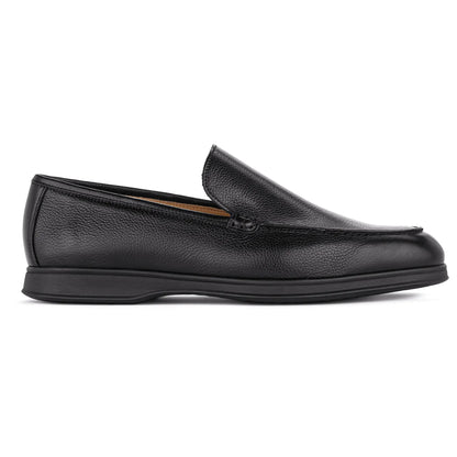 To Boot New York Kendall Black Pebble Grain Luxury Casual Loafer