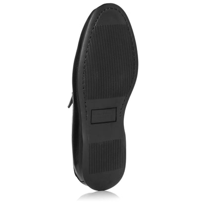 To Boot New York Kendall Black Pebble Grain Luxury Casual Loafer