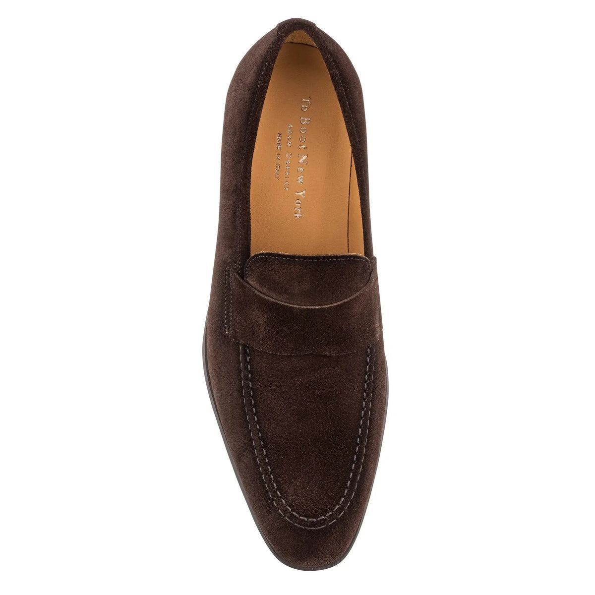 To Boot New York La Salle Brown Suede Saddle Strap Loafer