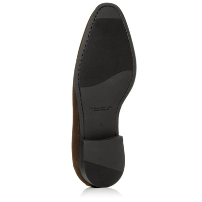 To Boot New York La Salle Brown Suede Saddle Strap Loafer