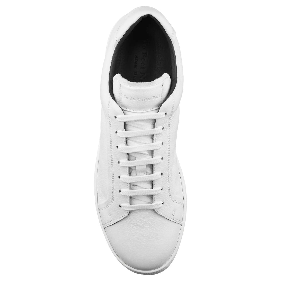 To Boot New York Monterey White / White Full Grain Leather Sneaker