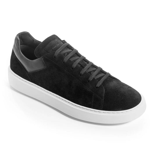 To Boot New York Rocco Black Calf Suede Sneaker