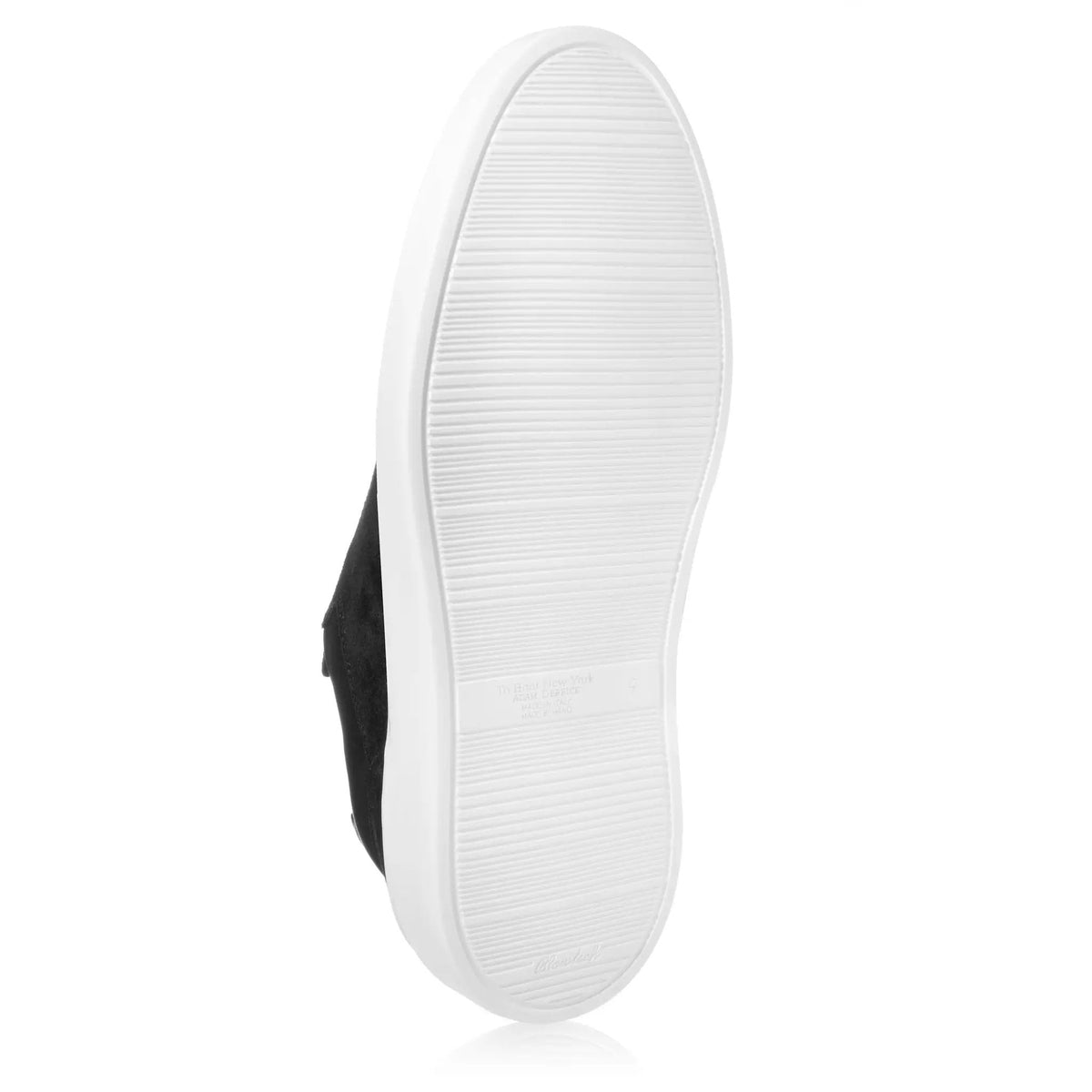 To Boot New York Rocco Black Calf Suede Sneaker