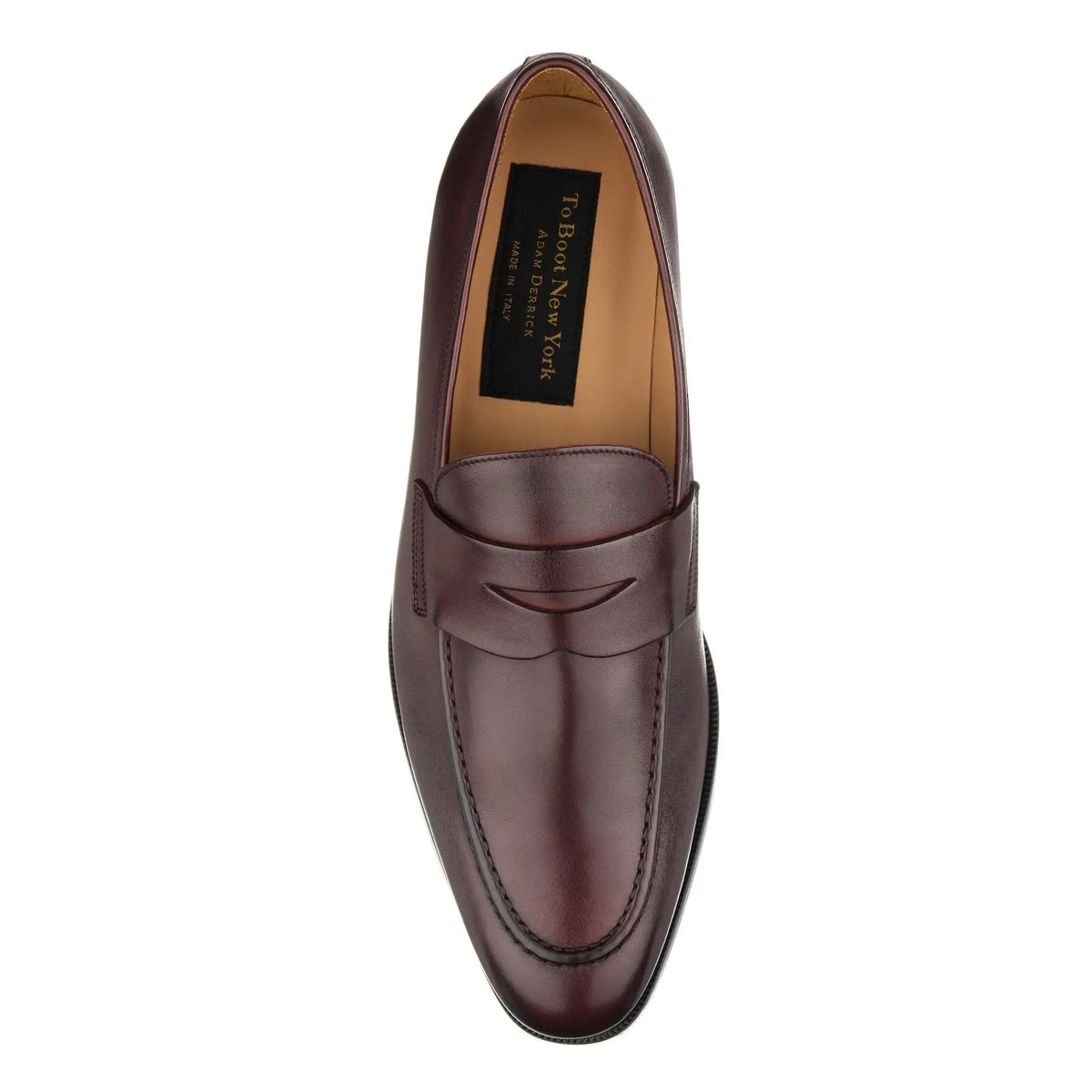 To Boot New York Tesoro Bordeaux Calf Slip-On Penny Loafer