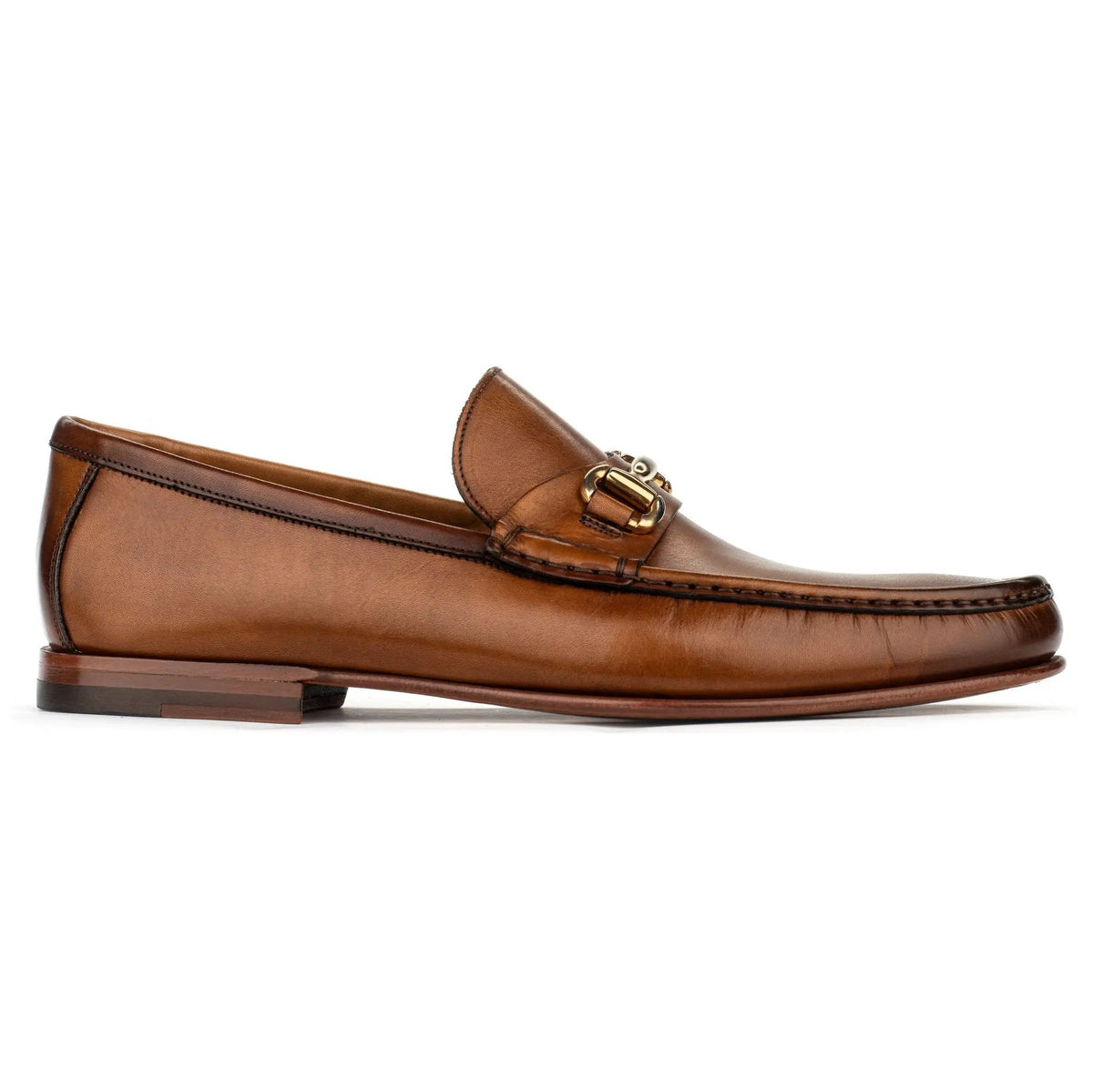 To Boot New York Watts Burnished Tan Leather Bit Loafer