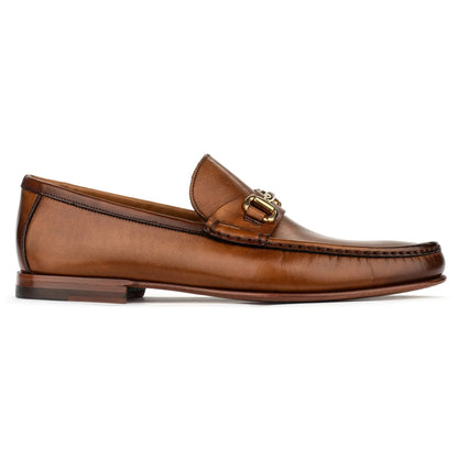 To Boot New York Watts Burnished Tan Leather Bit Loafer