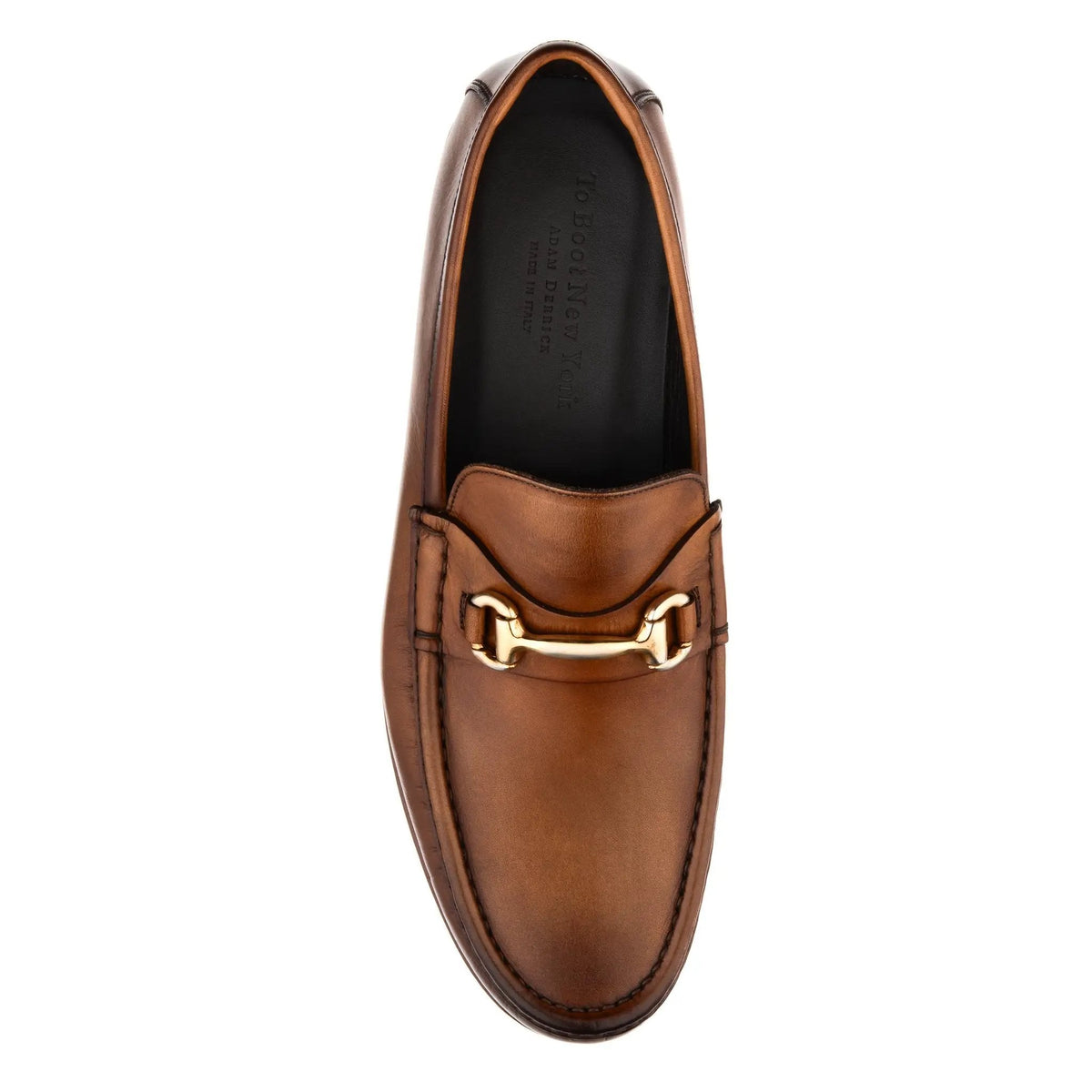 To Boot New York Watts Burnished Tan Leather Bit Loafer