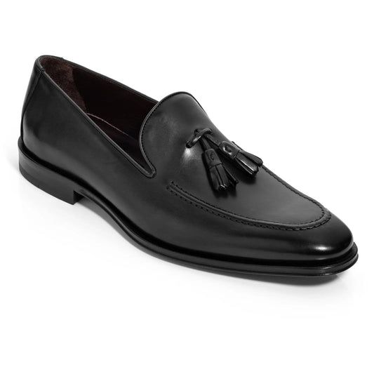 To Boot New York Maurizio Black Calf Tassel Loafer