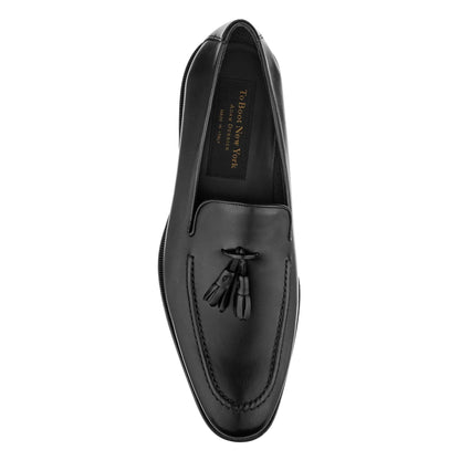 To Boot New York Maurizio Black Calf Tassel Loafer