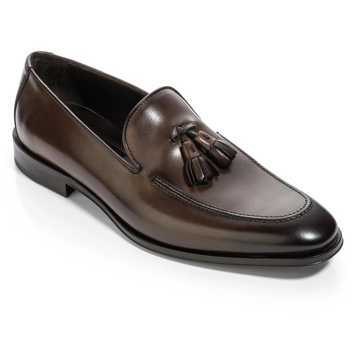 To Boot New York Maurizio Dark Brown Calf Tassel Loafer