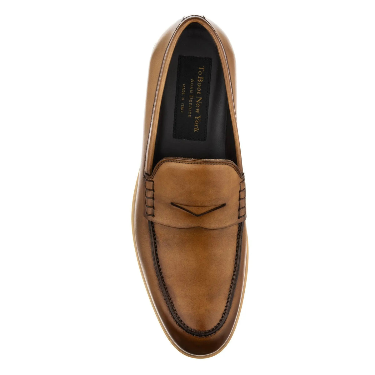 To Boot New York Nelson Burnished Tan Calf Slip-On Loafer