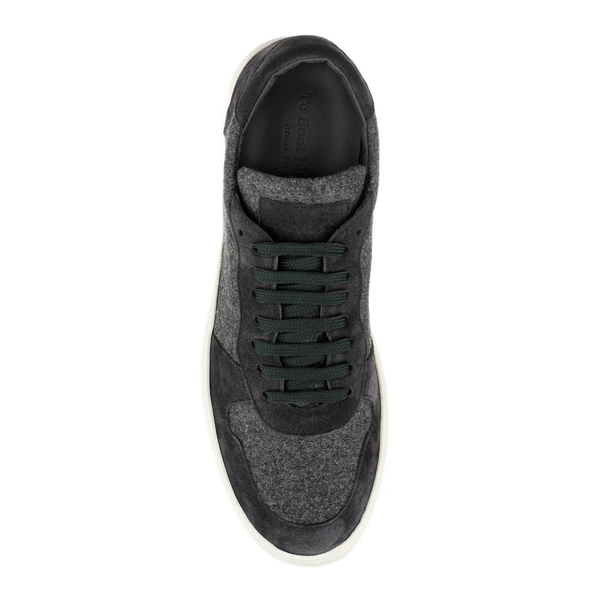To Boot New York Whitworth Charcoal/Black Cashwool Court Sneaker