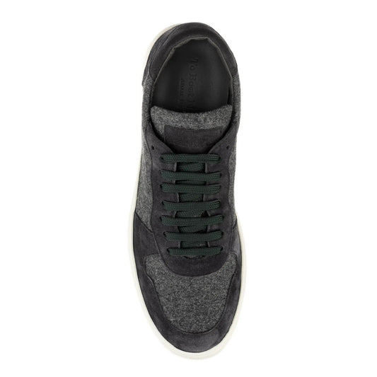 To Boot New York Whitworth Charcoal/Black Cashwool Court Sneaker