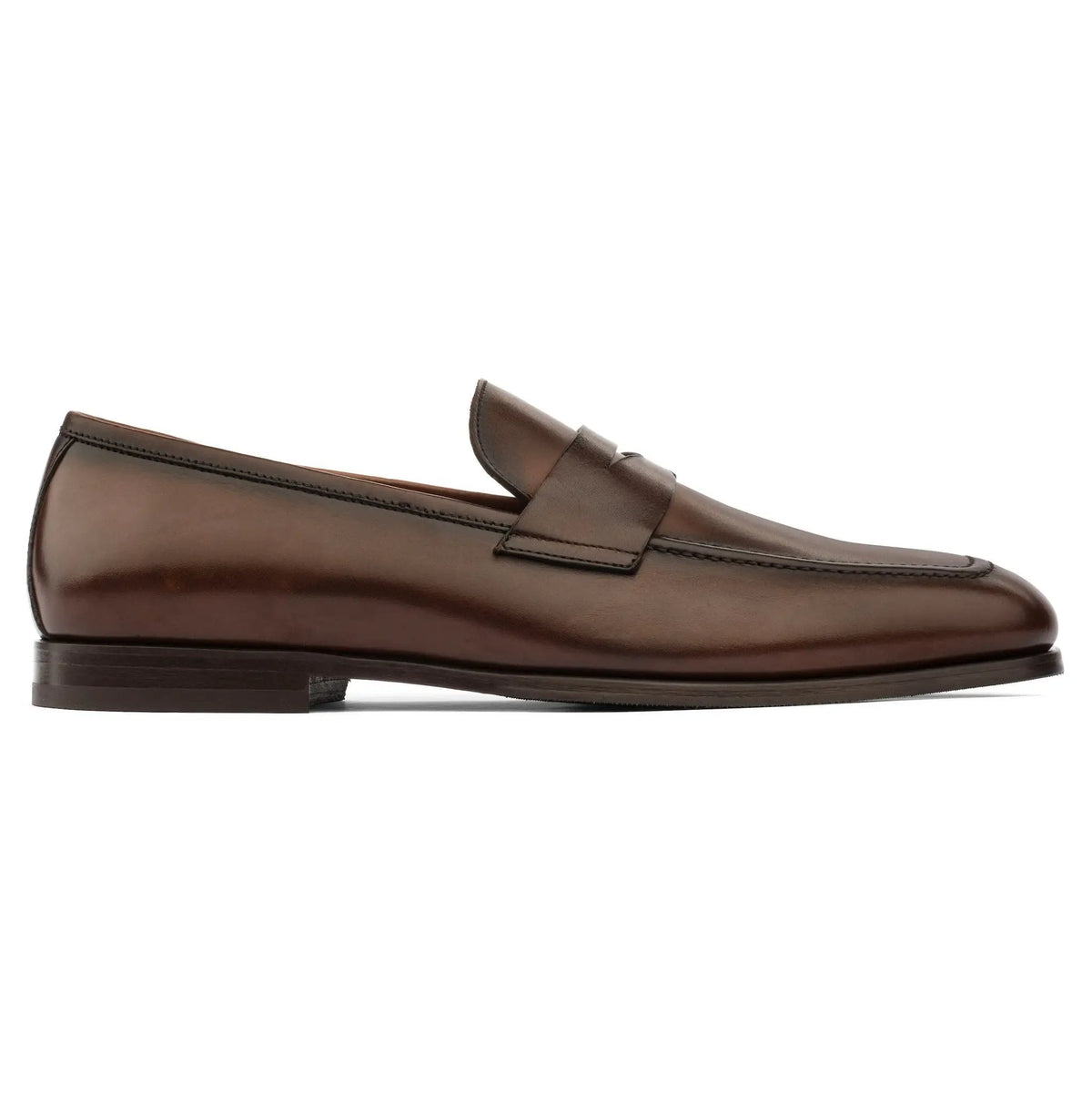 To Boot New York Ronny Burnished Brown Calf Slip-On Loafer