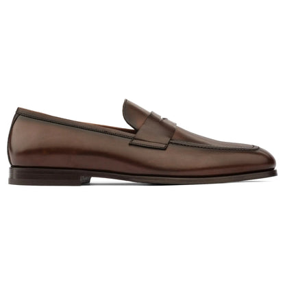 To Boot New York Ronny Burnished Brown Calf Slip-On Loafer