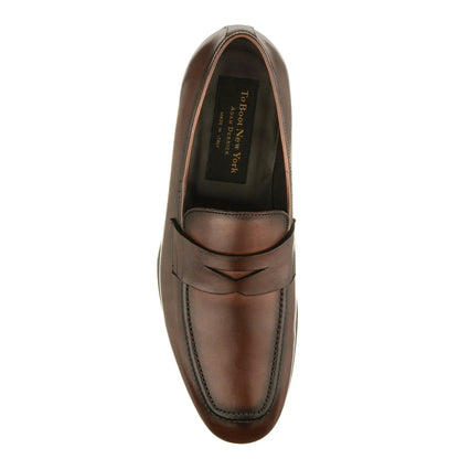To Boot New York Ronny Burnished Brown Calf Slip-On Loafer