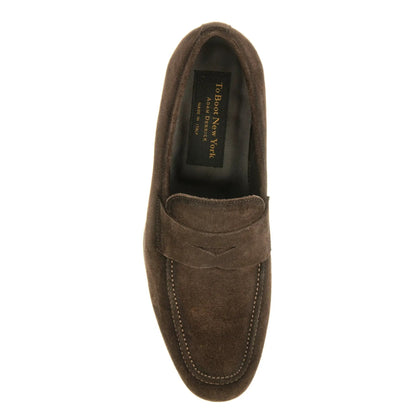 To Boot New York Ronny Dark Brown Suede Slip-On Loafer