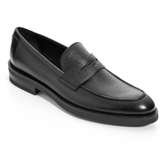 To Boot New York Slade Black Deerskin Loafer