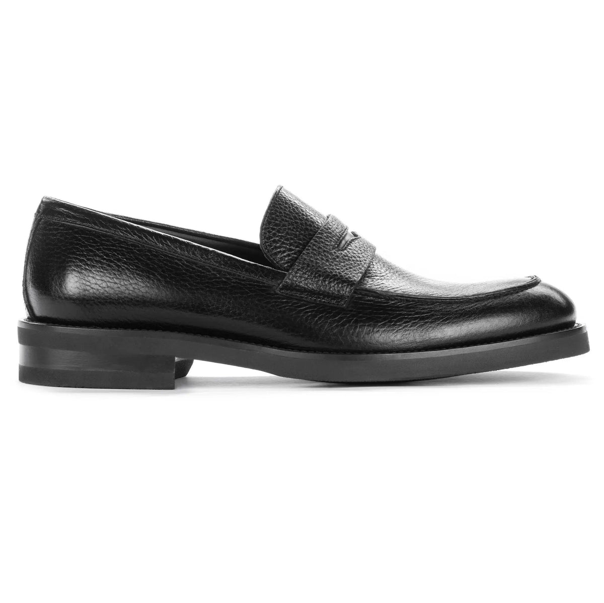 To Boot New York Slade Black Deerskin Loafer