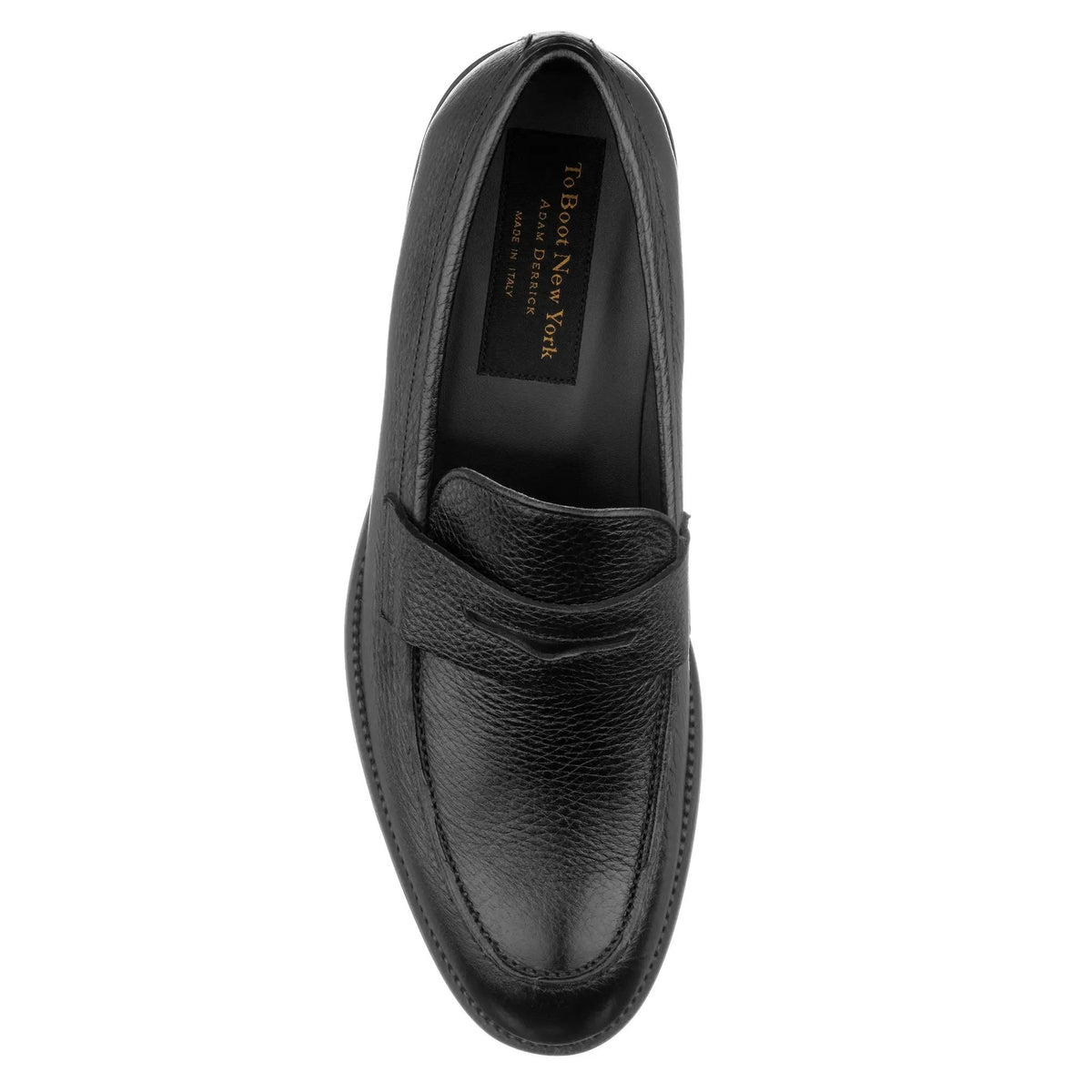 To Boot New York Slade Black Deerskin Loafer