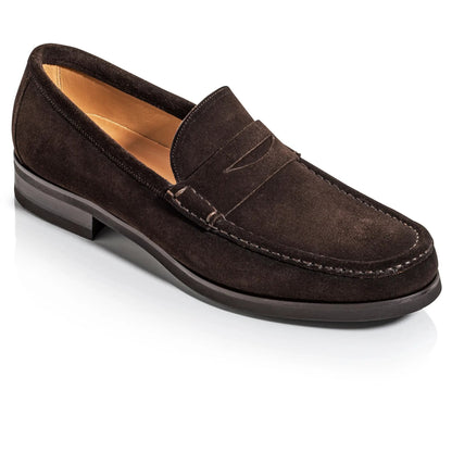 To Boot New York Smythe Dark Brown Suede Penny Loafer