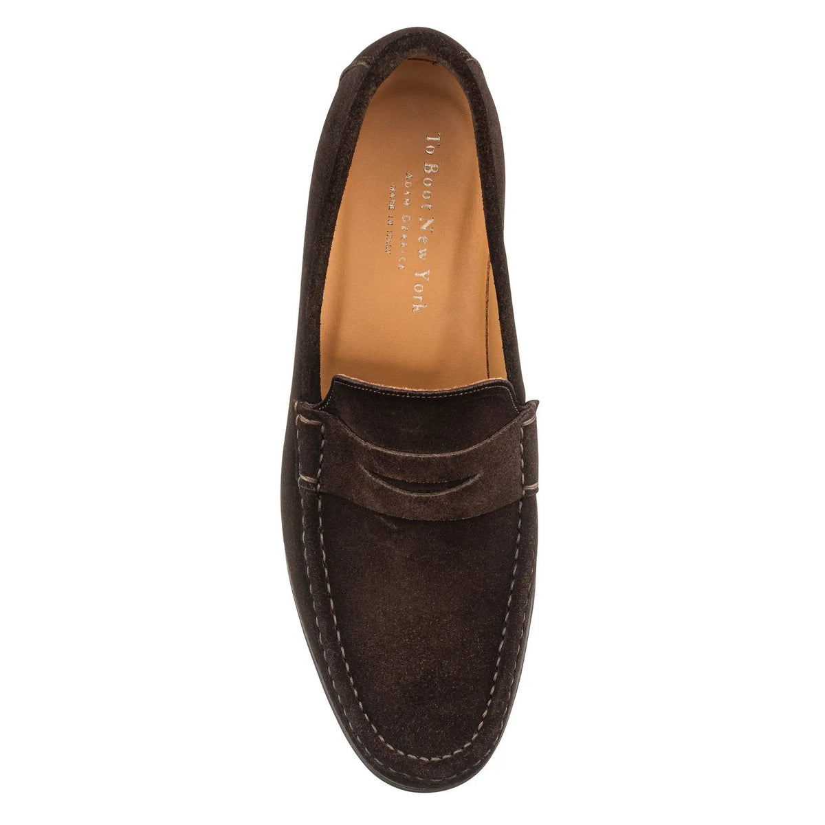 To Boot New York Smythe Dark Brown Suede Penny Loafer