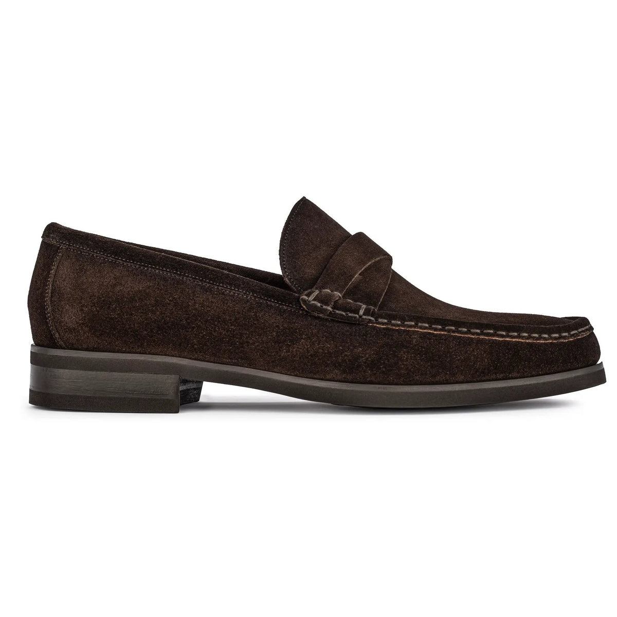 To Boot New York Spalding Dark Brown Suede Penny Loafer
