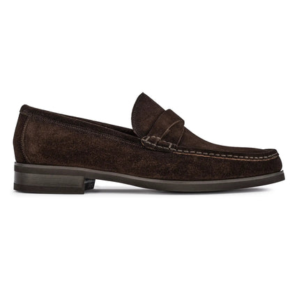 To Boot New York Spalding Dark Brown Suede Penny Loafer