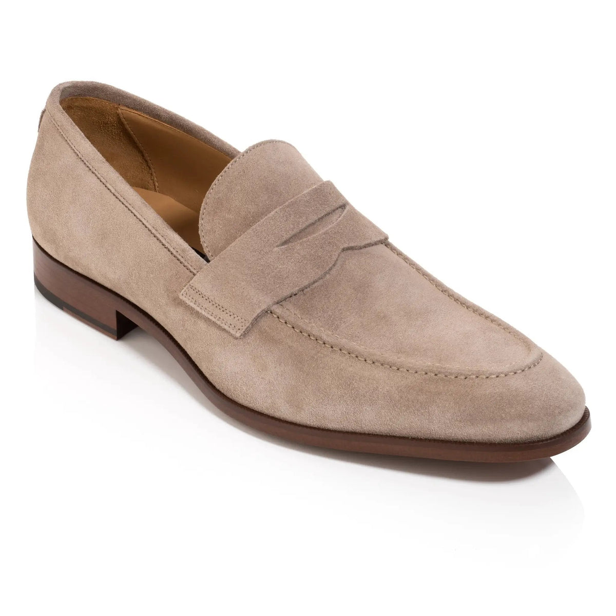 To Boot New York Tesoro Taupe Suede Slip-On Penny Loafer